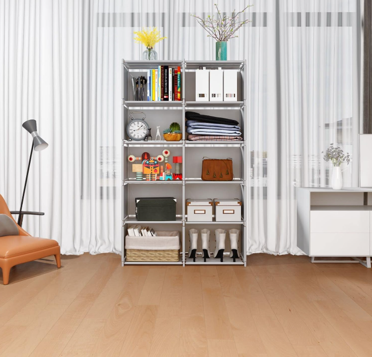 Multi-Tier High-Capacity Shelving Unit